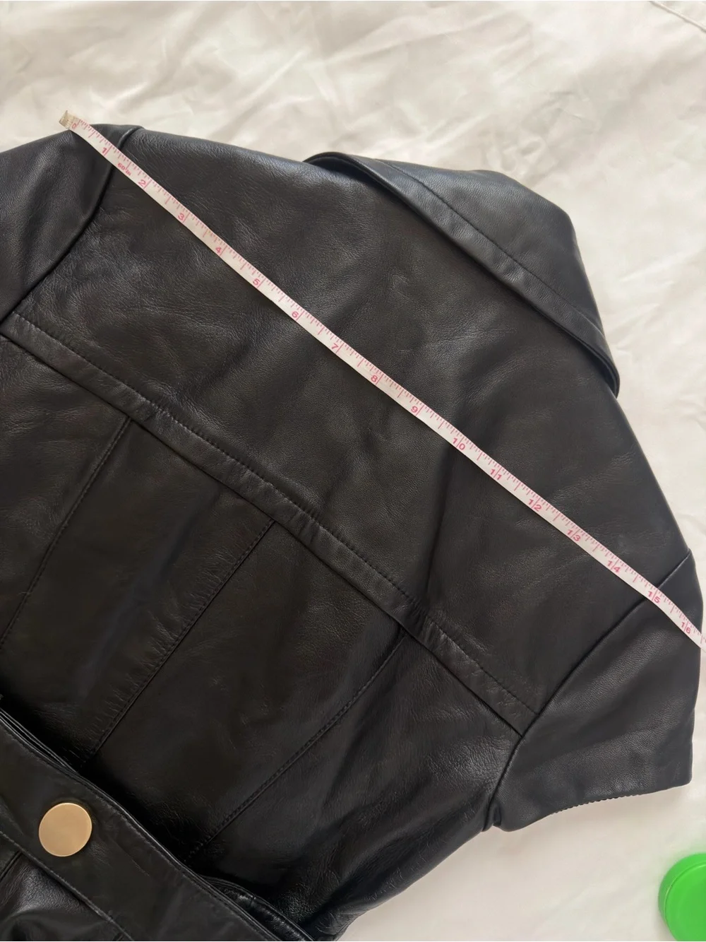 Worth black leather